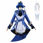 Furina Focalors Cosplay kost&uuml;&uuml;m riided karnevali vormiriietus Anime Halloween peokost&uuml;&uuml;mid maskeraadi naiste m&auml;ng L