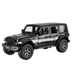 1/22 Jeepi Wrangleri Rubiconi Sulamist Valatud & M&auml;ngus&otilde;idukid Metallist M&auml;nguauto Mudel Heli ja Valgusega T&otilde;mba Tagasi Kollektsioon Laste M&auml;nguasi Kingitus must