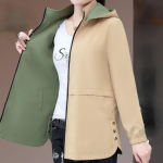 Tuulejope mantel kapuutsiga suured jakid naiste kevad-s&uuml;gis emamood &uuml;ler&otilde;ivad naiste topid 5XL