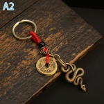 2025. aasta Hiina Zodiac Snake Lucky Ripats V&otilde;tmehoidja Loominguline rikkus V&otilde;tmehoidja Aksessuaarid Naistele Meestele Kott v&otilde;lu Ehted Kingitus as the picture