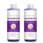 Purple Shampoo Professionaalne kollane eemaldatav v&auml;rvimisj&auml;rgne hooldus juustele 500 ml valge h&otilde;bedane fikseeritud v&auml;rvi &scaron;ampoon 2pcs