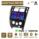 Android Carplay autoraadio Hyundai Tucsoni 2006-2013 multimeediumipleieri peakomplekti stereo-GPS-i navigatsioonis&uuml;steemi jaoks BT WIFI 2+32GB 2+32GB must
