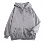 High Street Hoodie Meeste &uuml;hev&auml;rviline t&otilde;mblukuga pikkade varrukatega jakk Mantlid vabaaja kapuutsiga kampsun Y2K mood &otilde;ueriided S hall v&auml;rv