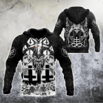 Unisex realistlik 3D prindiga Skull Style Pullover Hoodie Kapuutsiga dressipluus suurte taskutega S