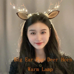 Uus j&otilde;uluaegne LED-valgustite sarved juuksepael Armas haldjas helendav p&otilde;dra juuksen&otilde;el Juukseklamber Naistele T&uuml;drukutele J&otilde;ulujuuste aksessuaarid