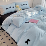 Pestud puuvillane neljaosaline komplekt v&ouml;&ouml;ri &uuml;hiselamu Kolmeosaline komplekt voodilina tekikatte tarvikud 1.8m bed