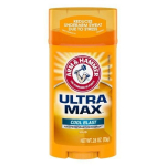 Arm & Hammer Ultra MAX Deodorant - Cool Blast - Solid - 2.6 oz - Made with natural deodorant orange