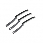 3 tk pragude puhastushari k&otilde;vade harjastega ergonoomiline pika k&auml;epidemega multifunktsionaalne vannituba k&ouml;&ouml;k surnud nurgavahega soonega vuugisegu puhastusvahend must