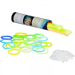 Lot de 100 k&auml;ev&otilde;rud luminofoorlambid, luminofoorkepid, 100 t&uuml;kki, avec konnektorid, plastist PVC, 6 v&auml;rvi [66]