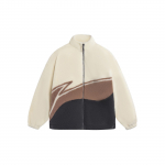 LiNing Spordielustiili Seeria V&auml;rviplokk Logoga Vabaaja Lambavillast Puuvillane Jakk Unisex Jakk Paberivalge AJMS107-9 XXXL