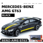 1/24 Mercedes Benz AMG GT63 Sportauto Simulatsioon Valatud Metallisulam Mudelauto Heli Valgus T&otilde;mmatav Tagasi Kogumisasi Laste M&auml;nguasi Kingitus must