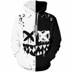 Naeratav n&auml;gu 3D-printimine Meeste kapuutsiga dressipluus kevadine pikkade varrukatega t&auml;nav v&auml;ljas kapuuts Suurem&otilde;&otilde;tmeline pullover Topid riided 2XL