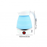 600 ml silikoonist kokkupandav elektriline veekeetja 600 W lekkekindel kompressioon kaasaskantav veekeetja kodu reisimiseks teekann veekeetja UK