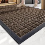 &Auml;rihotelli sissep&auml;&auml;su kummimatt kraapides liiva ja tolmu majapidamises lihtne kulumiskindel sissep&auml;&auml;su ukse p&otilde;randamatt libisemiskindel jalamatt 45*75cm gray