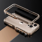 Luksuslik metallraamiga telefoni&uuml;mbris iPhone 16 15 Pro Maxile Mehaaniline alumiiniumisulamist t&auml;iskaitsekorpus iPhone 16 Pro Maxile For iPhone 16 Pro Max kuld