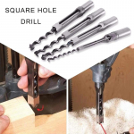 4 tk Puidut&ouml;&ouml;tlemise ruudukujuline puuritera komplekt 1/4?? 5/16?? 3/8?? 1/2?? HSS-i puidupeitel, s&uuml;vistuspuurid, augusae elektrit&ouml;&ouml;riistade komplekt 4pcs