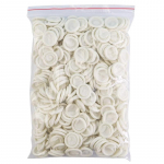 100-300 TK &Uuml;hekordselt kasutatav s&otilde;rmekate naturaalsest kummist kinnas libisemiskindel lateksist s&otilde;rmekate antistaatiline s&otilde;rmeotsa kaitsmekate kindad 100PCS valge