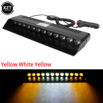 Auto vilkuvate tulede lamp 12 LED-i punane/sinine/merevaigukollane/kollane/valge politsei led-vilku avarii-hoiatustuli autole 12V 12W