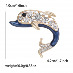 Mood Sulam Email Strass Delfiin Pross Koomiks Mitmek&uuml;lg Daamide &Uuml;likond Kampsun Korsaaž Aksessuaarid N&otilde;el