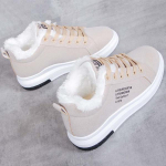 Naiste talvejalatsid Soojad karusnahad pl&uuml;&uuml;s Naiste vabaajajalatsid Paelad Moodsad tossud Zapatillas Mujer Platvorm tossud 35