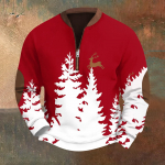 Meeste Retro Casual gradienttr&uuml;kiga kampsun XL roheline