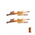 2x PIIRATUD V&Auml;LJAANNE Auto Mootorratas Peegeldav Kleebis Kleebised Auto Mootorratta K&uuml;ljekleebised Laser Vikerkaare Triip Kiivrikleebised