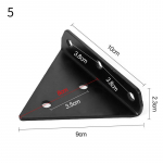 Must riiuliklamber, peidetud kronsteinid ujuvatele puidust riiulitele &ndash; varjatud pimeriiuli tugi &ndash; kaasas on kruvid ja seinapistikud 8 inch