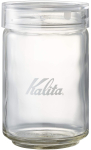 Kalita Kohvikanister klaasist s&auml;ilituskonteiner l&auml;bipaistev pudel 300 1000 ml (Kohvioad ca. 300g) Madala l&otilde;hnaga &uuml;lekande antibakteriaalne pakend white