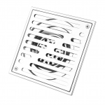 Roostevaba terasest ruudukujuline l&otilde;hnatu vannitoa p&otilde;randa &auml;ravoolu j&auml;&auml;tmev&auml;rav du&scaron;i &auml;ravool suur