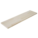 Heian Shindo Kogyo LABRICO Seinakinnitatav Riiul V&auml;rvimata Puit Laius 60 x S&uuml;gavus 15 x Paksus M&auml;nnilaminaatpuit Riiul Riiul, Puidus&uuml;&uuml;, 1,5cm, WSU-79 white