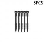 5 tk juhtmek&ouml;idised traadi korraldaja rihmad Mitmeotstarbeline korduvkasutatav silikoonist arvutikinnitus kodukontori k&otilde;rvaklappide jaoks elastne 113MM must