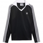 Adidas Originals Mugav V-kaelusega Spordipikkade Varrukate T-s&auml;rk Naistele Topp Must JD2603 XS