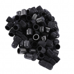 100 tk mustast plastikust auto auto jalgratta mootorratta veoauto ratta rehvi klapi varre korgid