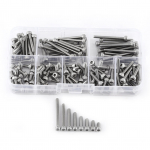 160 tk M3 SS304 roostevabast terasest metrilise keermega kuuskant pesa peaga kruvid