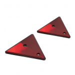2 tk kolmnurksed ohutushelkurid punased haagise helkuri saba hoiatus helkurid kruvikinnitus jaoks