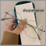 Suured retro kuldse traadist raamiga prillid naistele astigmatismi korrektsiooniga ja n&auml;gu salendava disainiga Myopia Glasses [250&deg;] h&otilde;be