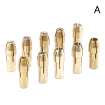 10/11 tk minipuuripadrun, 0,5&ndash;3,2 mm l&auml;bim&otilde;&otilde;duga 4,8 mm varrega messingist padrun A (10pcs)