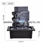 Patenteeritud Feng Shui purskkaev telerikapi ja kontori sisekujunduse jaoks 21.5*21.5*24CM