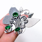 Chrome Diopside Handmade 925 Sterling Silver Jewelry Ring Size 6.5 l2p99