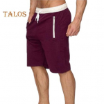 Meeste l&uuml;hikesed p&uuml;ksid elastse v&ouml;&ouml;kohaga reguleeritava pingutusn&ouml;&ouml;riga vabaaja spordip&uuml;ksid, &uuml;hev&auml;rviline v&ouml;&ouml; taskuga disainiga fitness-p&uuml;ksid S sinine