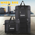 V&auml;litingimustes telkimise hoiustuskott Reisikott Suure mahutavusega &Otilde;hutranspordipakend Veekindel Kokkupandav Reisiratastega Pagasikott must