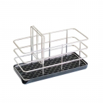 Drenaažirest roostevabast terasest k&ouml;&ouml;givalamu hoiustamisrest K&auml;snahoidja K&ouml;&ouml;gitarvikud Black drip tray
