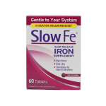 Slow Fe K&otilde;rge potentsusega raud 45 mg Aeglane vabanemine - 60 tabletti Slow Fe K&otilde;rge potentsusega raud 45 mg Aeglane vabanemine - 60 tabletti, 45 portsjonit, 1 tk