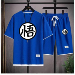 Suvemood Meeste Anime Spordir&otilde;ivad Son Goku O-kaelusega T-s&auml;rk ja L&uuml;hikesed P&uuml;ksid Komplekt Kaheosaline Spordir&otilde;ivaste Vabaaja ja Hingav Komplekt XXL