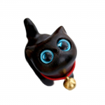 K&auml;sit&ouml;&ouml; Puidust Kasside Figuur Unikaalsete Silmadega Nikerdatud Kassipoeg Miniatuurne Ornament Kodu Kaunistuste ja Kunstikollektsion&auml;&auml;ridele 2