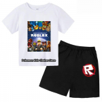 2025 MINISO Roblox T-s&auml;rk Lasteriided T&uuml;drukute Topid Suvine Beebi L&uuml;hikesed P&uuml;ksid Spordi T-s&auml;rk Poiste L&uuml;hikesed P&uuml;ksid Lasteriided &Uuml;likond 414 aastat 140
