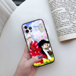 JO31 Inuyasha telefoni&uuml;mbris iPhone 7 8 11 12 13 14 15 16 16E XS Pro Max XR X SE jaoks Samsung S20 S21 S22 S23 S24 FE Ultra Plus Lite S21S A55 jaoks Samsung S20 Capri