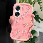 V&auml;rvitud muster Big Wave Edge pehme silikoon materjal Macaron telefoni &uuml;mbris p&otilde;rutuskindel kaitsev kummist &uuml;mbris OPPO Reno Realme jaoks OPPO A33 2020 must