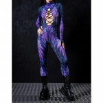 Naiste 3D digiprint Halloweeni Cosplay sukkp&uuml;ksid jumpsuit t&auml;iskasvanutele &uuml;hes t&uuml;kis karnevalipeo lavashow tantsukost&uuml;&uuml;m r&otilde;ivastus S