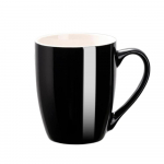 1 pakk Kohvikruus Keraamilised kohvitassid Keraamiline 350ml Suur kohvikruus latte, tee, cappuccino, kakao jaoks - Mikrolaineahjus kasutatav Must Punane tass must